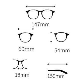 Literary Retro Anti-Blue Light Glasses Frame Light Polygonal Frame Flat Lens Eyeglass(Matte Black)