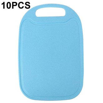 10 PCS Plastic Anti-Slip Kitchen Cutting Board(No. 2 Sky Blue)