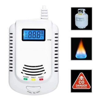 Coalgas Natural Gas Methane Propane Leak Detector Tester Measurer Home Security Tool, EU Plug