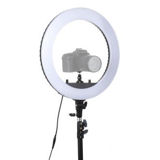 18 inch 55W Two-speed Dimmable Anchor Photography Self-timer LED Ring Fill-in Light with Tripod