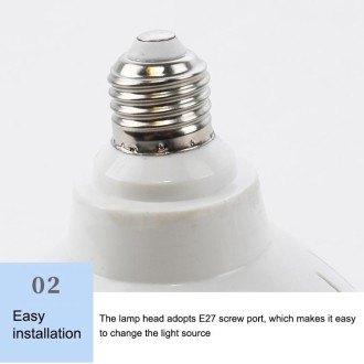 ABS Plastic LED Pool Bulb Underwater Light, Light Color:Warm White Light(45W)