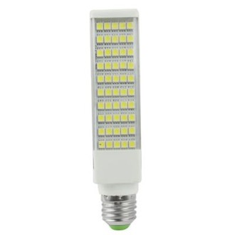 E27 12W 970LM LED Transverse Light Bulb, 50 LED SMD 5050, White Light, AC 85V-265V