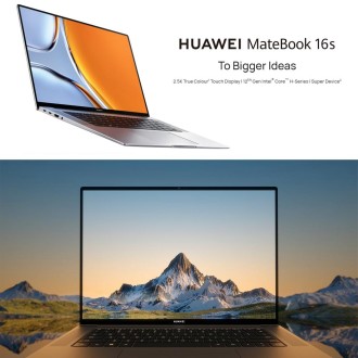 HUAWEI MateBook 16s Laptop, 16GB+512GB, 16 inch Touch Screen Windows 11 Home Chinese Version, Intel 12th Gen Core i5-12500H Inte