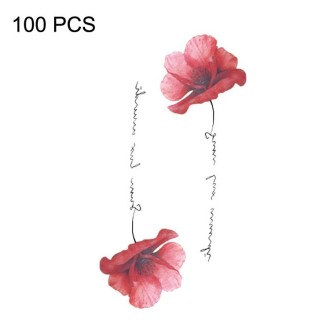 100 PCS Small Fresh Waterproof Temporary Back Tattoo Stickers(RC-129)