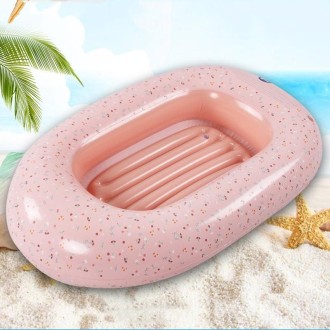 Children Inflatable Boat Water Kayak Water Inflatable Toys 95x65x22cm(Pink)