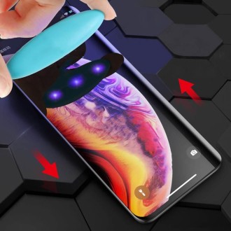 For iPhone XS/X UV Liquid Curved Full Glue Full Screen Tempered Glass