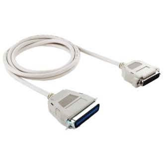 IEEE 1284 Female to RS232 25 Pin Male Parallel Extension Cable, 18s, Length: 1.5m(White)