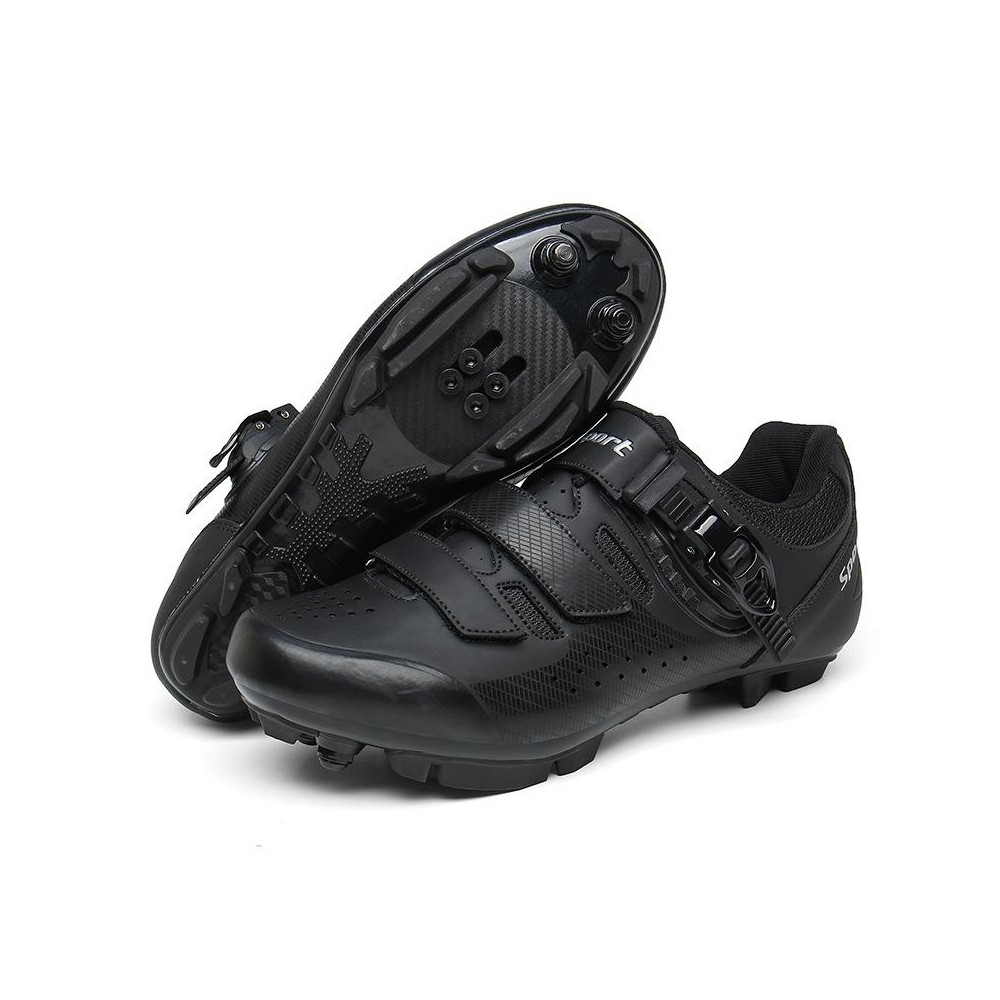 9909 Outdoor Bicycle Riding Hard-Soled Power-Assisted Shoes, Size: 37(Mountain-Black)