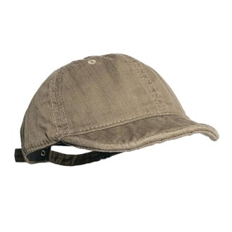 Vintage Washed Distressed Short Brim Hat Baseball Cap(Coffee)