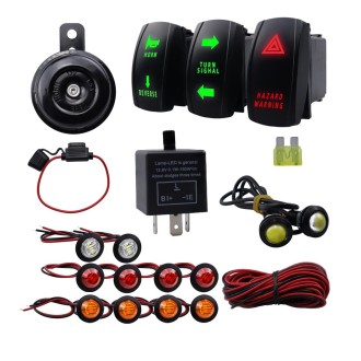 CP-4308 UTV ATU Turn Signal Fault Light Horn Wiring Harness Kit