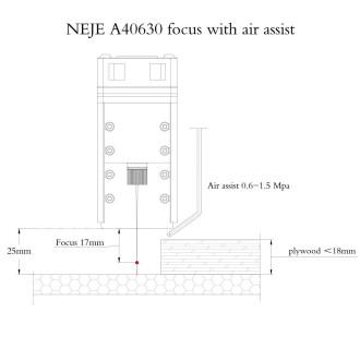 NEJE MASTER 3 Plus Laser Engraver with A40630 Laser Module(US Plug)