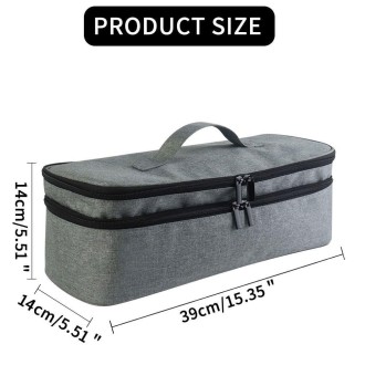 Double-layer Travel Convenient Large-capacity Integrated Hair Salon Storage Bag(Black)