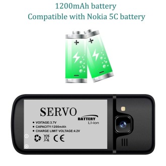 SERVO V9500 Mobile Phone, Russian Key, 2.4 inch, Spredtrum SC6531CA, 21 Keys, Support Bluetooth, FM, Magic Sound, Flashlight, GS