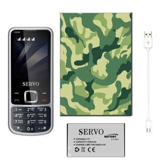 SERVO V9500 Mobile Phone, Russian Key, 2.4 inch, Spredtrum SC6531CA, 21 Keys, Support Bluetooth, FM, Magic Sound, Flashlight, GS