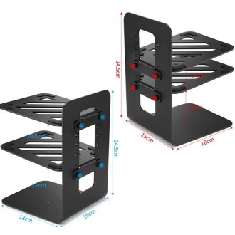 Portable Cooling All-aluminum Speaker Laptop Stand Double Layer