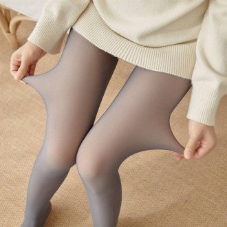 Autumn And Winter Translucent High Elastic Warm Pantyhose, Size: S 220g(Pantyhose Gray)