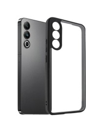For Meizu 20 Frosted TPU + Transparent PC Phone Case(Black)