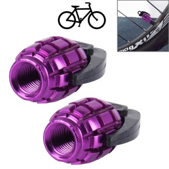 4 PCS Universal Grenade Shaped Bicycle Tire Valve Caps