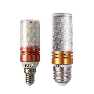 16W-E14  3 PCS No Flicker Corn Light Candle Bulb Screw Bulb, Light color: White Light Home Style