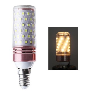 12W-E14  3 PCS No Flicker Corn Light Candle Bulb Screw Bulb, Light color: Warm Light  Home Style