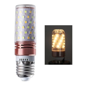 16W-E27  3 PCS No Flicker Corn Light Candle Bulb Screw Bulb, Light color: Warm Light  Home Style