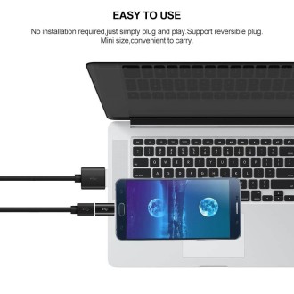 USB-C / Type-C Male to USB 2.0 Female Port Connector Adapter for  New MacBook Air 12 inch, Huawei P9 & P9 Plus, HTC One M10, Xia