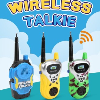 1 Pair Intelligent Wireless Call Walkie-Talkie Remote Dialogue Interactive Children Toys(Blue)