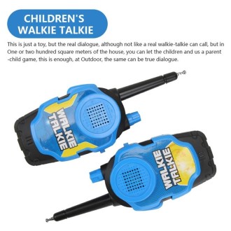 1 Pair Intelligent Wireless Call Walkie-Talkie Remote Dialogue Interactive Children Toys(Blue)