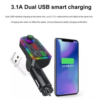 F12 Universal Dual USB Car Charger with FM Transmitter Bluetooth Car MP3 Player