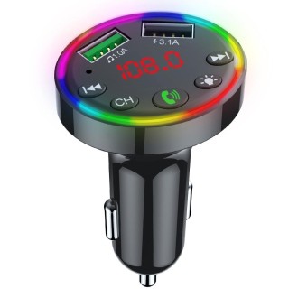 F9 Car MP3 Modulator Player Wireless Hands-free Audio Receiver Dual USB Fast Charger FM Transmitter Car Kit