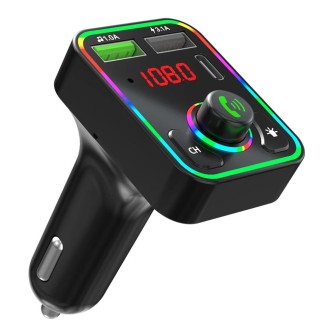 F3 Car FM Transmitter LED Backlight Receiver MP3 Player 3.1A USB Charger Dual USB Charger