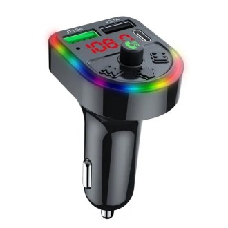 F21 PD + USB Car Charger Bluetooth Car Adapter Handsfree Call FM Transmitter MP3 Music Player