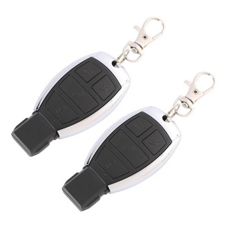 433MHz Learning Code 2pcs Car Motorcycle Rolling Gate Wireless Key Remote Control