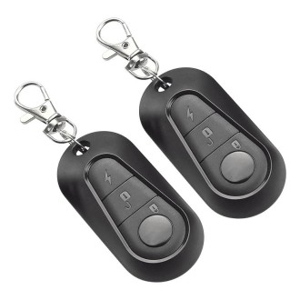 433MHz Learning Code 2pcs Sports Car Roller Door Garage Door Wireless Key Remote Control(Black)