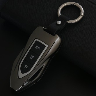 Car Buckle Key Shell Zinc Alloy Car Key Shell Case Key Ring for Liebao, Random Color Delivery