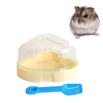 Pet Five-pointed Star Hamster Bathroom Small Pets Bathing Basin Detachable Ventilation Pet Bath Tubs, Random Color Delivery