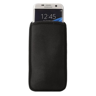 Neoprene Cell Phone Bag for Galaxy S9 / S8 / S7 Edge / G935 & S6 Edge / G925, Size:9.0*16.5cm(Black)