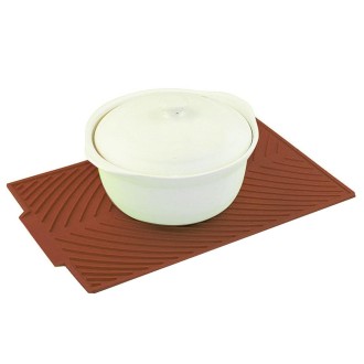 Multi-function Silicone Foldable Water Filter Mat Drain Insulation Pad (Coffee)