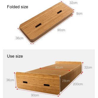 Creative Folding Single Bed, Size: Width: 200x90cm (Brown)