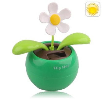 Solar Flip Flap Flower, Random Flower Color Delivery(Green)