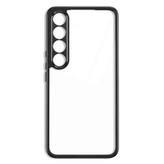 For Meizu 20 Pro Frosted TPU + Transparent PC Phone Case(Black)