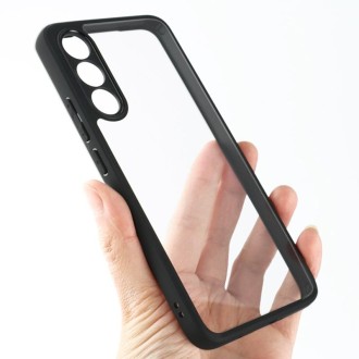 For Meizu 20 Frosted TPU + Transparent PC Phone Case(Black)