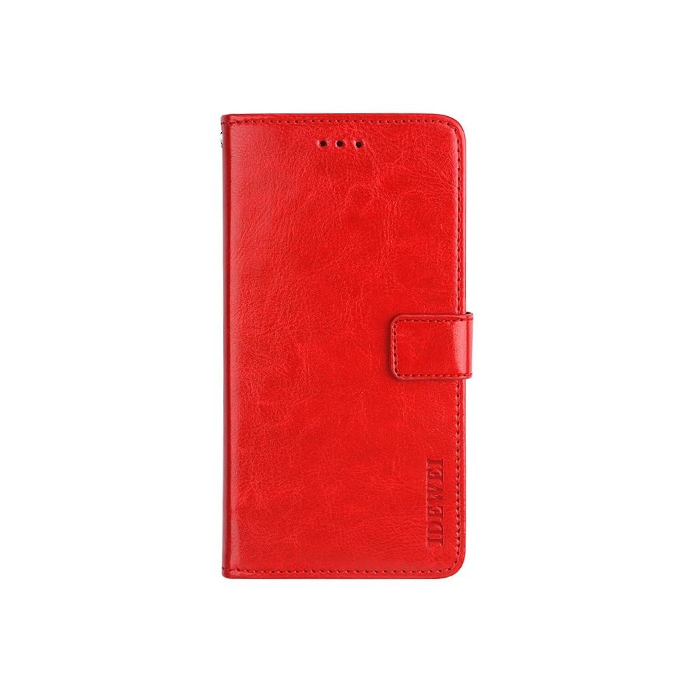 For Meizu 18 idewei Crazy Horse Texture Horizontal Flip Leather Case with Holder & Card Slots & Wallet(Red)