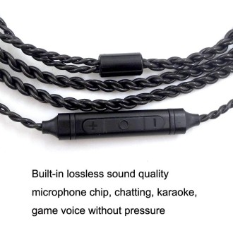 For MMCX Interface Headphone Cable With Microphone Upgrade Cable