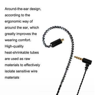 For MMCX Interface Headphone Cable With Microphone Upgrade Cable