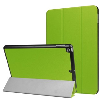 For iPad 9.7 (2018) & iPad 9.7 (2017) Custer Texture Horizontal Flip Leather Case with Three-folding Holder & Sleep / Wake-up Fu