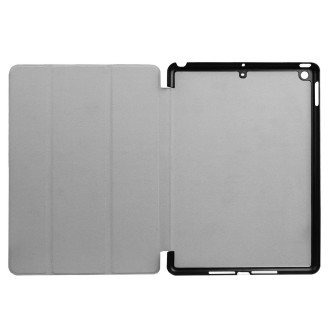 For iPad 9.7 (2018) & iPad 9.7 (2017) Custer Texture Horizontal Flip Leather Case with Three-folding Holder & Sleep / Wake-up Fu