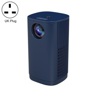 T1 480x360 800 Lumens Portable Mini LED Projector, Specification:UK Plug(Blue)