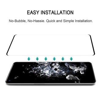 For OnePlus 11 Pro 3D Curved Edge Full Screen Tempered Glass Film(Black)