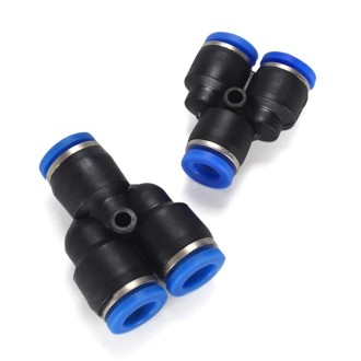 PY-10 LAIZE 10pcs Plastic Y-type Tee Reducing Pneumatic Quick Fitting Connector